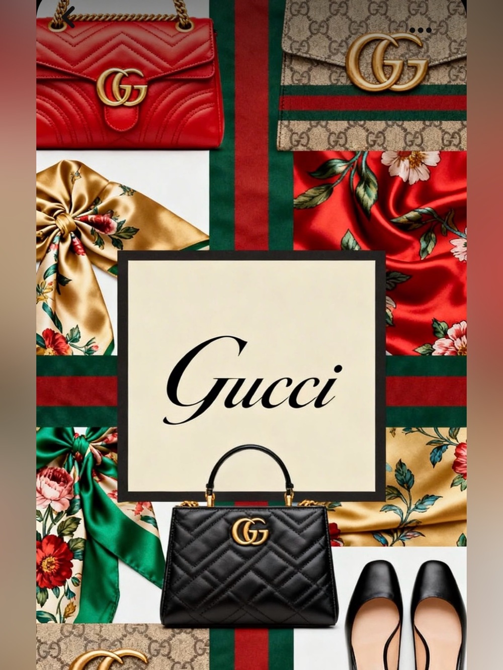🔥🔥🔥🔥Gucci Black Quilted Top Handle Satchel with Gold GG